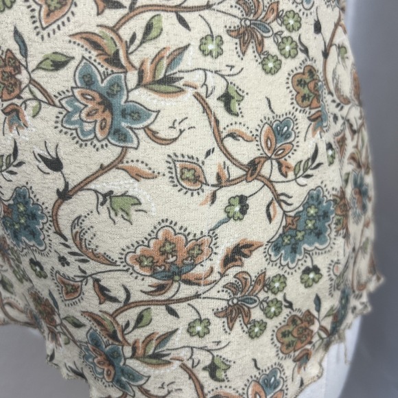 Vintage Babydoll Fairy Top Juniors Large Sheer Floral Y2K Cottage Coquette - Picture 5 of 12